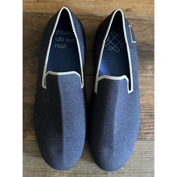 GLYPH Womens Knit Loafer Marlin Navy Blue Slip On Comfort Minimalist Shoes Sz 9 - Picture 6 of 11